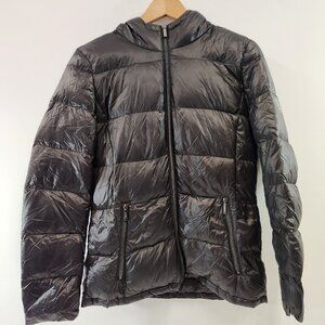 DKNY Packable Down Puffer Jacket Size Medium Womens Black